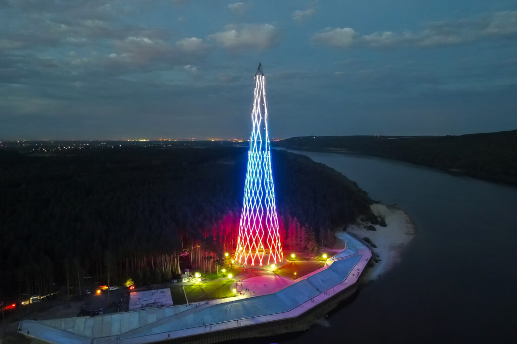 Шуховская гиперболоидная опора. Фото: &laquo;Россети&raquo;