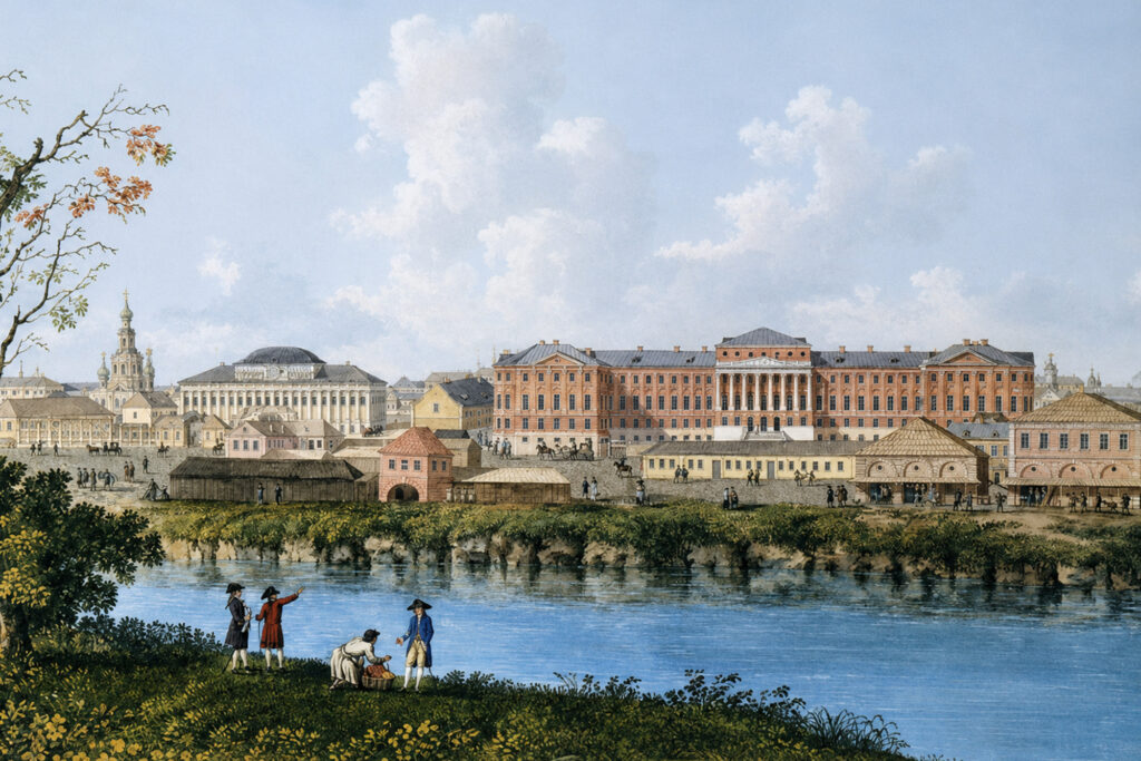 Река Неглинная на акварельном пейзаже XVIII века. Фото: Public Domain